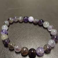 Bracelet Améthyste perle de 8mm