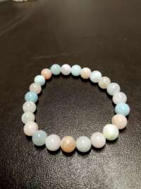 Bracelet morganite perle de 6mm