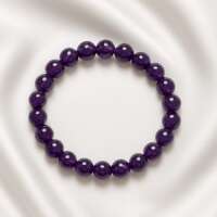 Bracelet Améthyste perle de 6mm