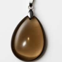 Pendentif Quartz Fumé Naturel – aide à l'arrêt du tabac