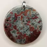 Pendentif en agate naturelle avec inclusions de marcassite Bijou en pierre d’agate et marcassite Pendentif agate marcassite lithothérapie