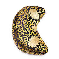 Coussin demi lune brocard