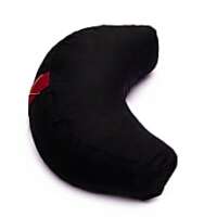 coussin demi lune noir