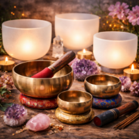 Bols chantants et gongs