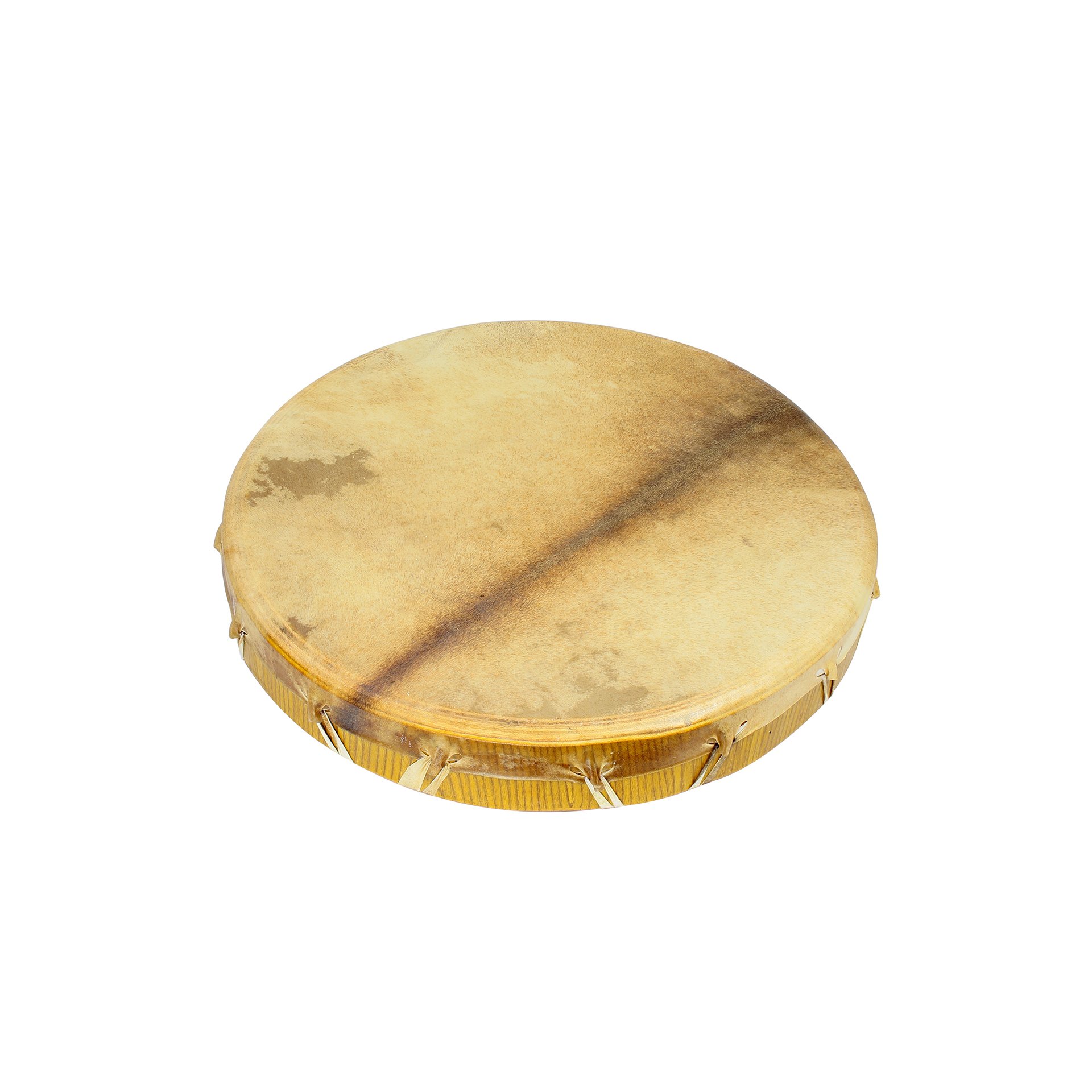 Tambour en cuir de chèvre.