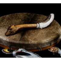 mailloche chamanique animal totem