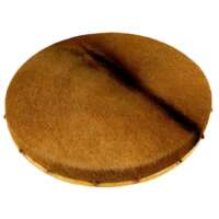 tambour chamanique cuir de vache avec poils