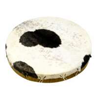 Tambour en cuir de chèvre avec poils plusieurs variations(40cm, 45cm, 50cm, 60cm)